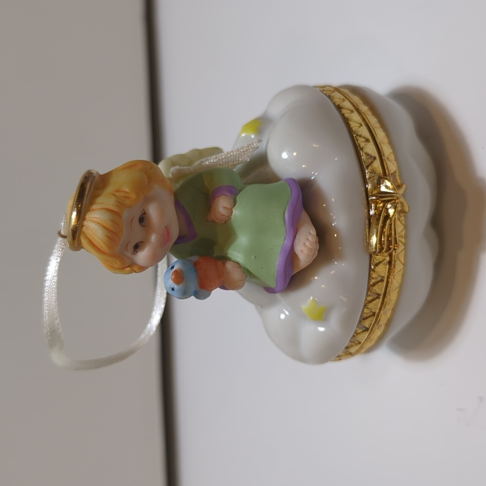 Hallmark Trinket Box Angel Ornament 1999 Little Cloud Keeper